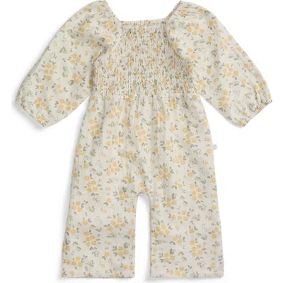 Mori Babies'  Floral Muslin Jumpsuit In Multi