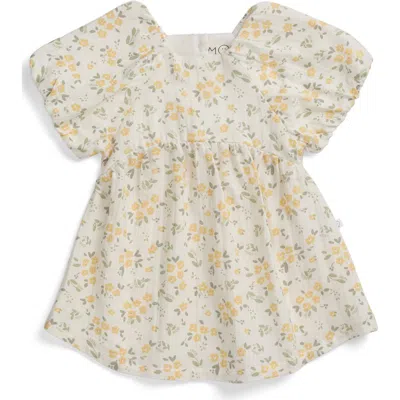 Mori Babies'  Floral Muslin Top In Neutral