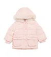 Mori Floral Print Padded Puffer Jacket In Pink