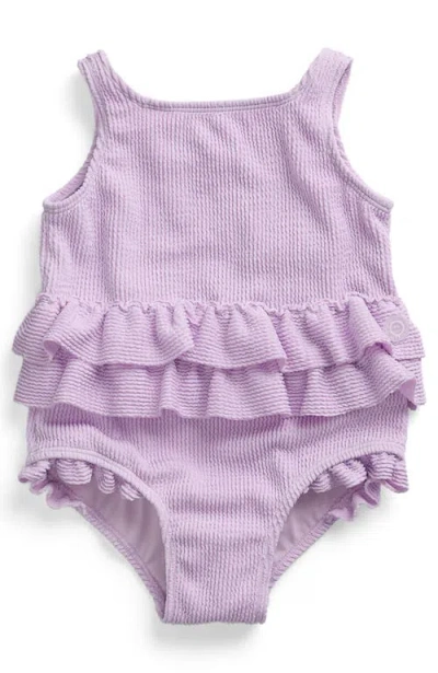 Mori Babies'  Frill Swimsuit In Purple