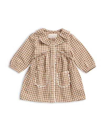 Mori Girls' Check Frill Dress - Baby In Multi