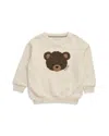 Mori Girls' Oversized Sweatshirt - Baby In Animal Print