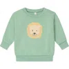 Mori Graphic Print Sweatshirt In Lilypad Green