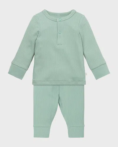 Mori Kid's Two-piece Ribbed Pajama Set