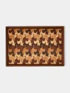 Mori Kougei Poke Marquetry Wood Tray (15in/38.5cm)