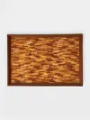 Mori Kougei Poke Wood Rectangular Tray  Abask Luxury Gift In  Brown