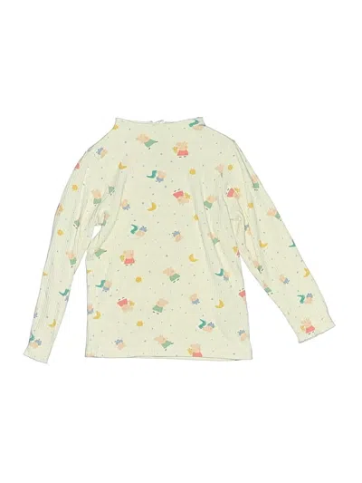 Pre-owned Mori Kids' Long Sleeve Blouse In Yellow