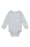 Mori Long Sleeve Bodysuit In Grey