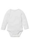 Mori Babies'  Long Sleeve Bodysuit In White