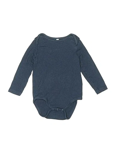 Pre-owned Mori Babies' Long Sleeve Onesie In Blue