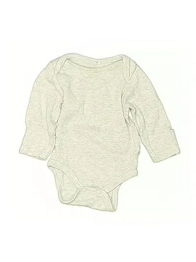 Pre-owned Mori Babies' Long Sleeve Onesie In Gray