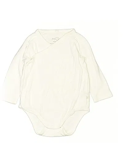Pre-owned Mori Babies' Long Sleeve Onesie In Ivory
