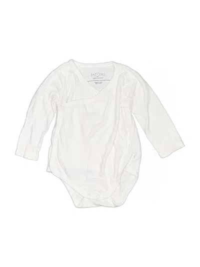 Pre-owned Mori Babies' Long Sleeve Onesie In Ivory