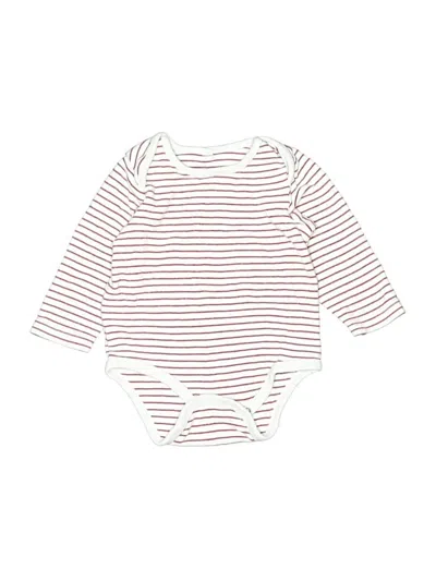 Pre-owned Mori Babies' Long Sleeve T-shirt In Burgundy