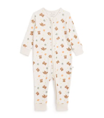 Mori Kids' Organic Cotton-bamboo Teddy All-in-one In Multi