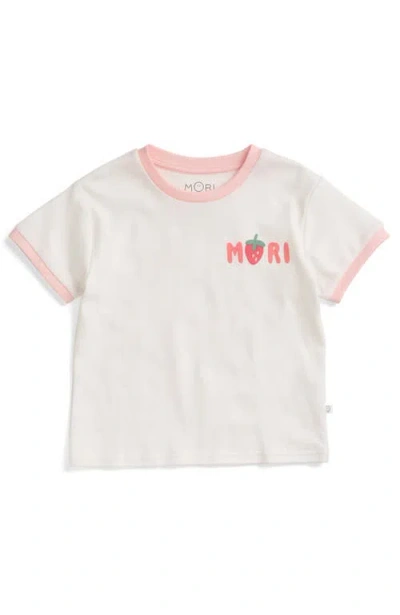 Mori Babies'  Oversized Printed T-shirt In White