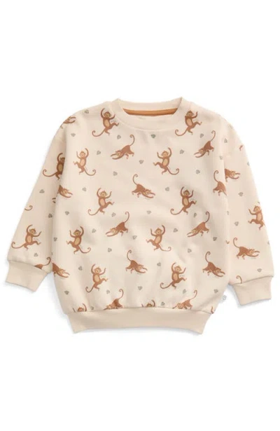 Mori Kids'  Oversized Sweatshirt In Animal Print