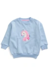 Mori Kids'  Oversized Sweatshirt In Blue
