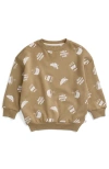 Mori Kids'  Oversized Sweatshirt In Brown