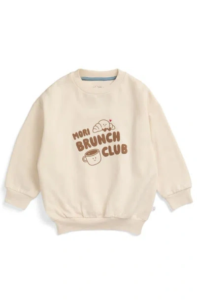 Mori Kids'  Oversized Sweatshirt In Neutral