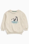 Mori Penguin Family Placement Sweatshirt In Pink