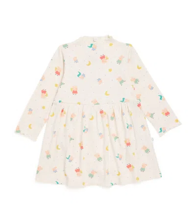 Mori Kids' Peppa Pig Dress In White