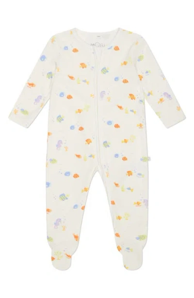 Mori Babies'  Print Fitted One-piece Footed Pajamas