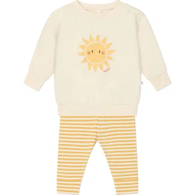 Mori Babies'  Print Graphic Sweatshirt In Sunshine