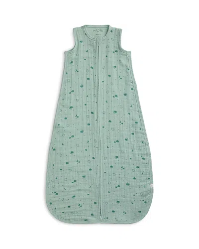 Mori Print Muslin Front Opening Bag 0.5 Tog - Baby In Blue
