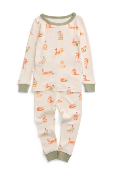 Mori Kids'  Print Pyjama Set In Animal Print
