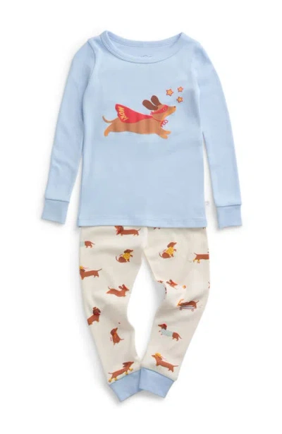 Mori Kids'  Print Pyjama Set In Blue
