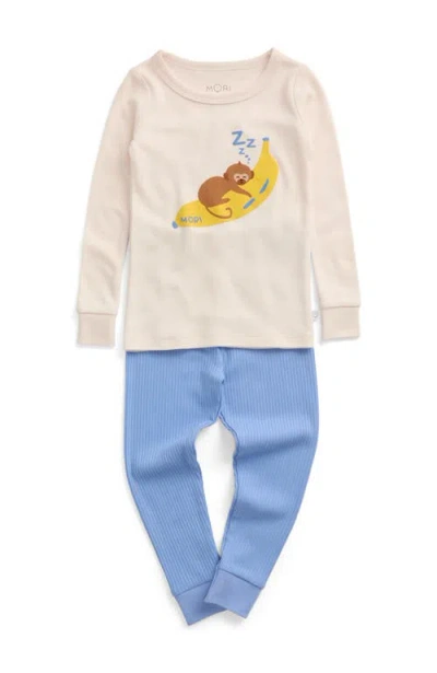 Mori Kids'  Print Pyjama Set In Neutral