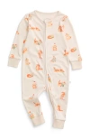 Mori Kids'  Print Two Way Zip Up Romper In Multi