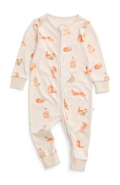 Mori Kids'  Print Two Way Zip Up Romper In Multi