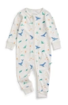 Mori Kids'  Print Two Way Zip Up Romper In White