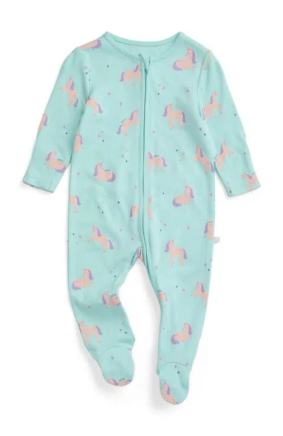 Mori Kids'  Print Two Way Zip Up Sleepsuit In Multi