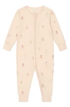 Mori Print Zip Romper In Ballerina Print
