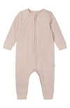 Mori Clever Zip Footie In Neutral