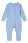 Mori Clever Zip Footie In Blue