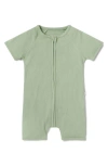 Mori Babies'  Rib Romper In Ribbed Sage