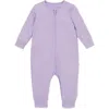 Mori Kids'  Rib Fitted One-piece Romper In Purple