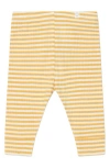 Mori Rib Leggings In Mustard Stripe