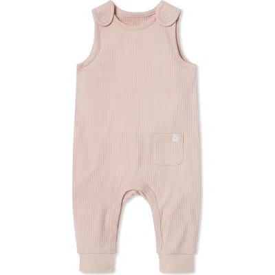 Mori Kids'  Ribbed Romper In Pink