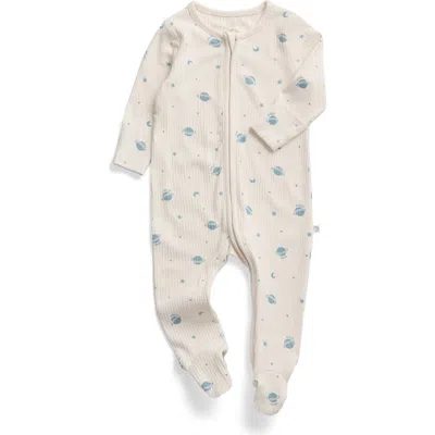 Mori Kids'  Ribbed Two Way Zip-up Sleepsuit In Multi