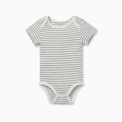 Mori Kids'  Short Sleeve Bodysuit In Neutral