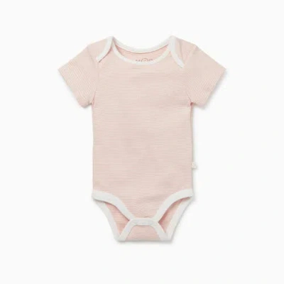Mori Kids'  Short Sleeve Bodysuit In Pink
