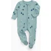 Mori Ski Two Way Zip-up Sleepsuit In Blue