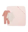 Mori Soak And Sleep Newborn Set In Pink