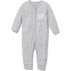 Mori Kids'  Stripe Fitted One-piece Pajamas In Gray