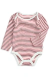 Mori Stripe Long Sleeve Bodysuit In Multi